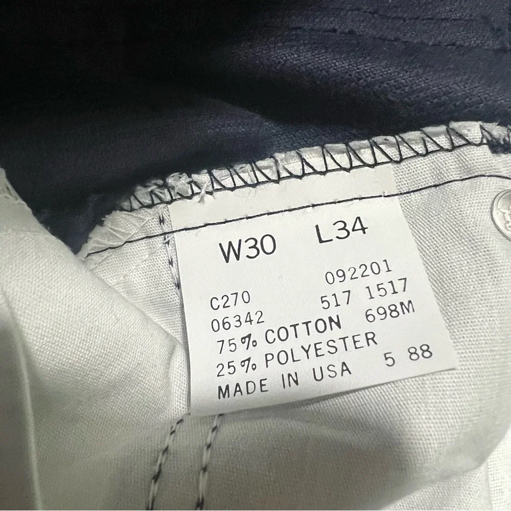 VTG Levis 517 Pants Mens 30x34 Corduroy Jeans  Made in USA Deadstock Jeans